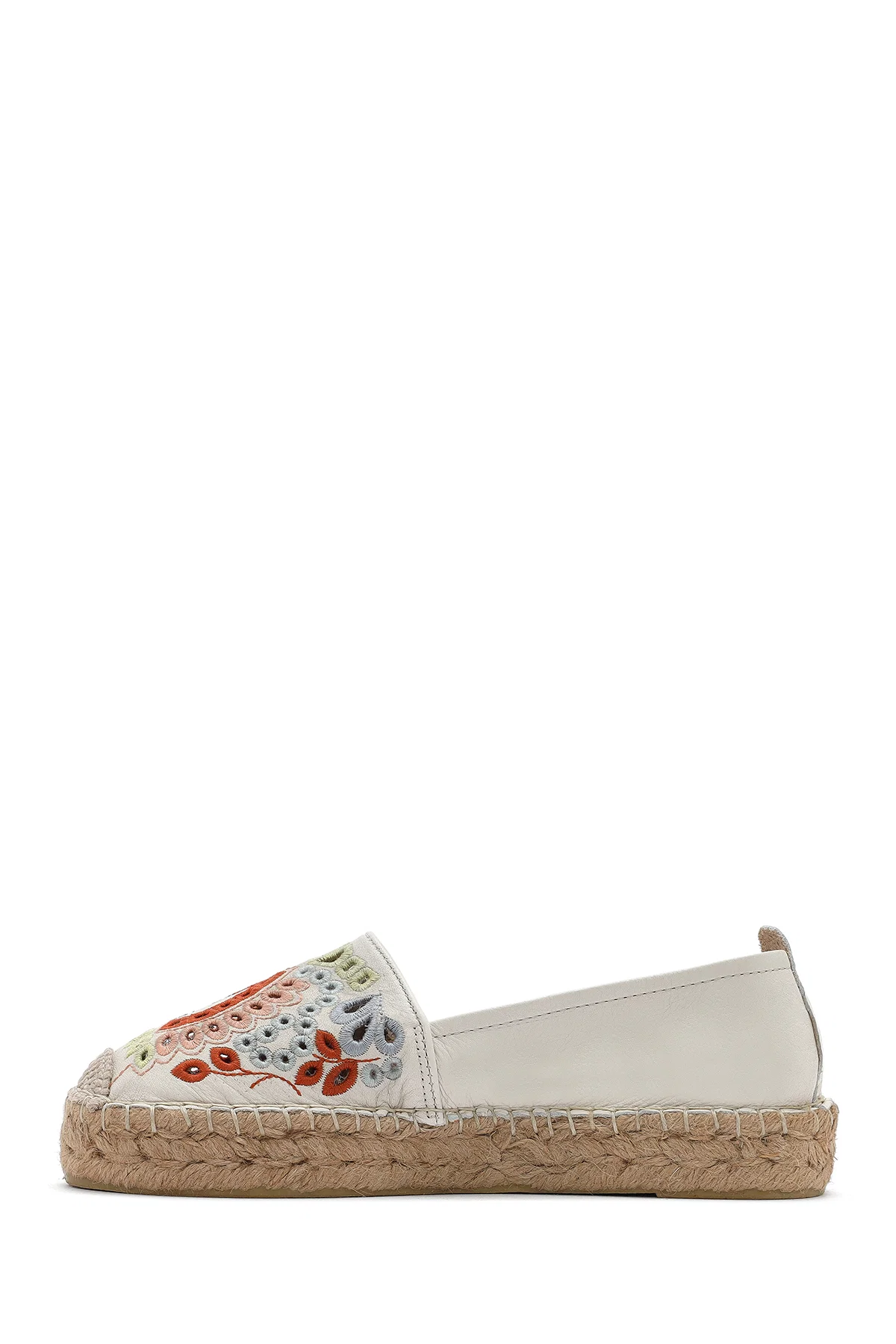 Kadın Bej Desenli Espadril - Image 4