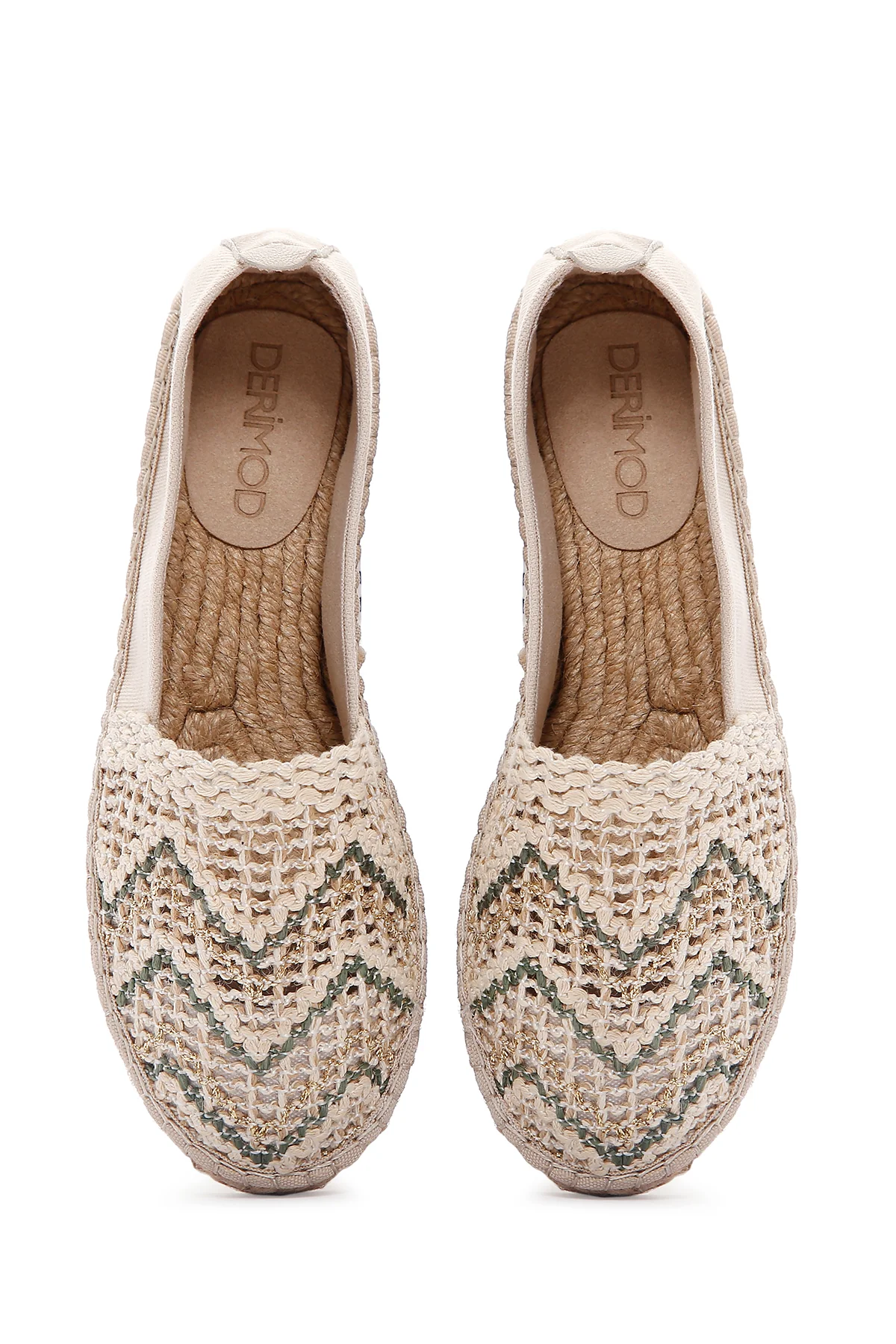 Kadın Bej Espadril - Image 6