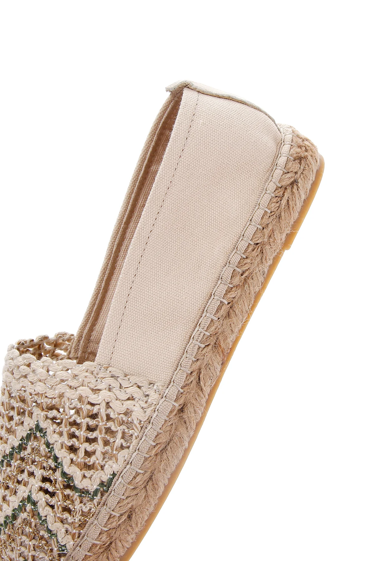 Kadın Bej Espadril - Image 7