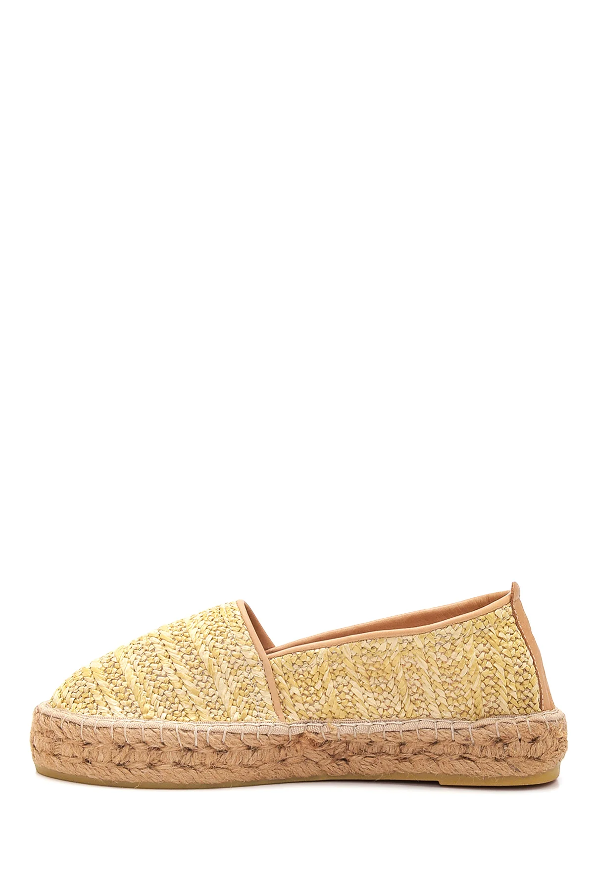 Kadın Bej Hasır Espadril - Image 2