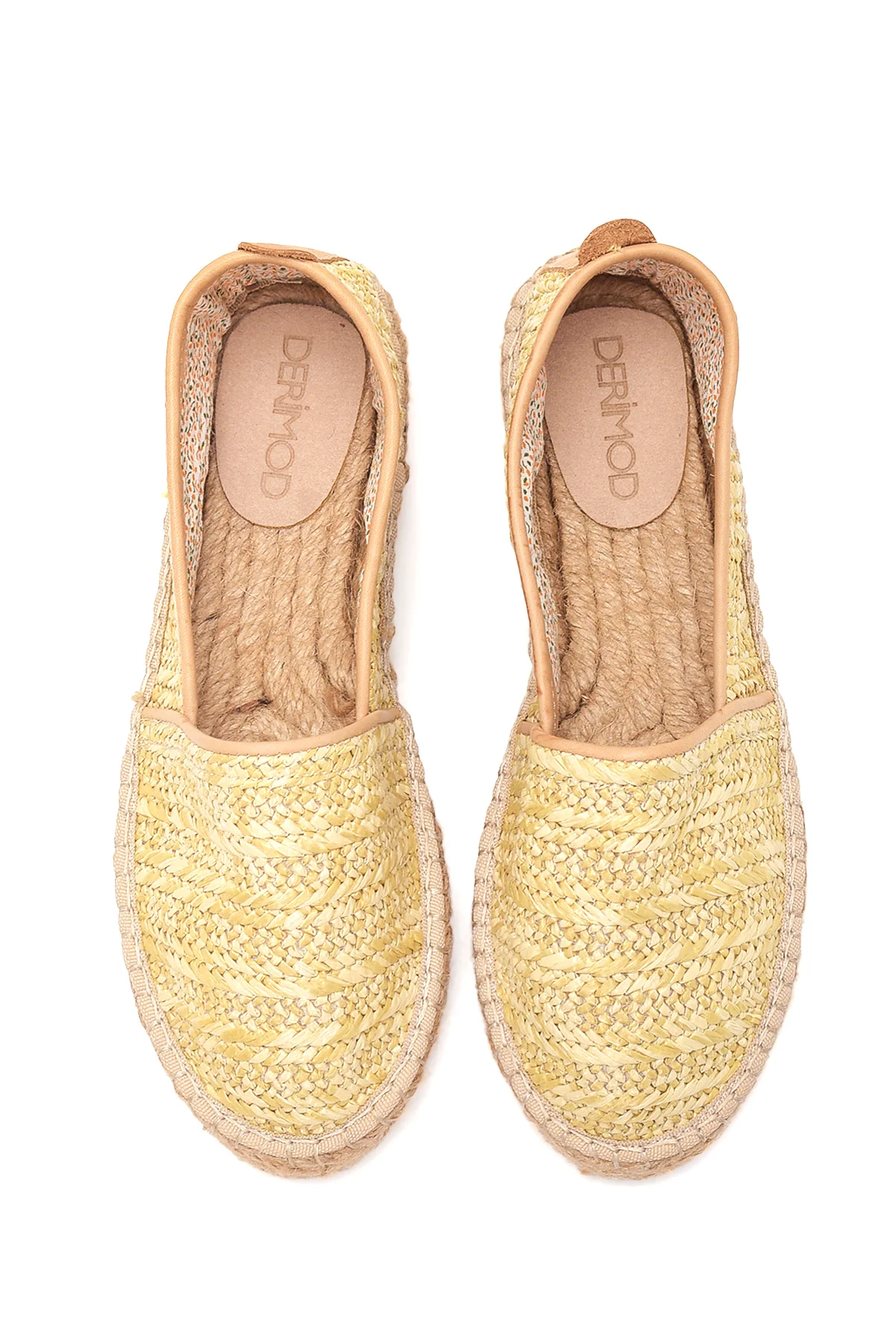 Kadın Bej Hasır Espadril - Image 7