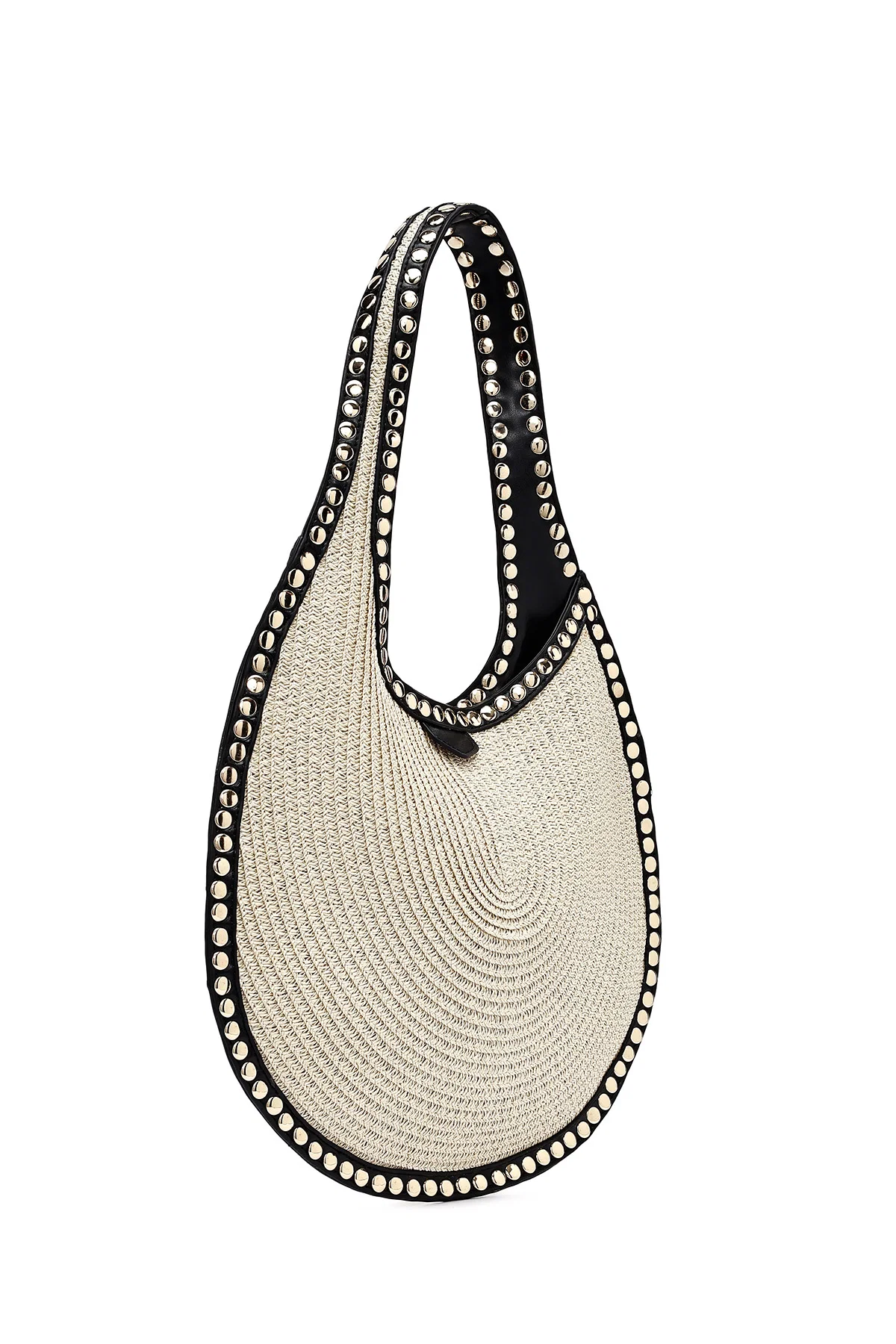 Kadın Bej Hasır Omuz Çantası - Image 6