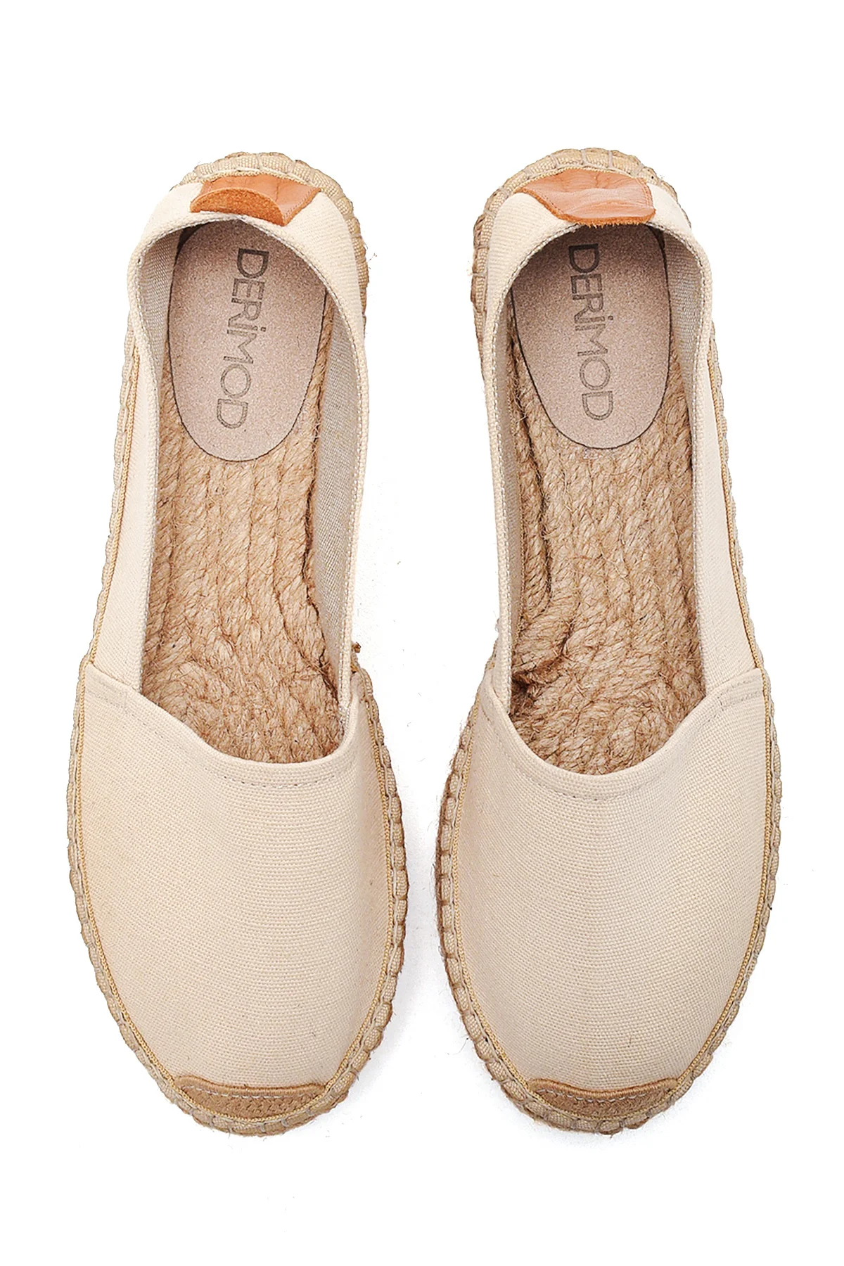 Kadın Bej Hasır Taban Espadril - Image 7