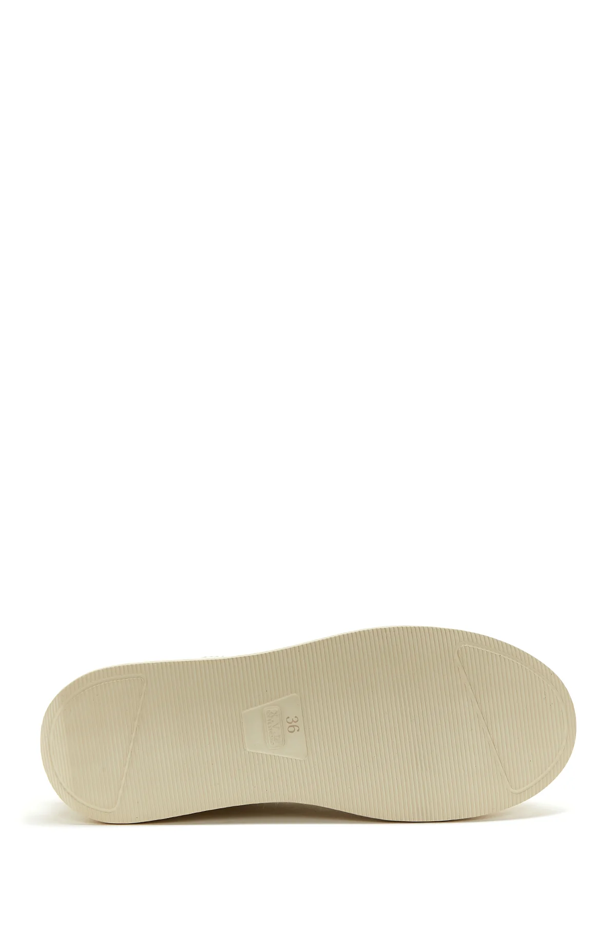 Kadın Bej Kalın Tabanlı Sneaker - Image 4