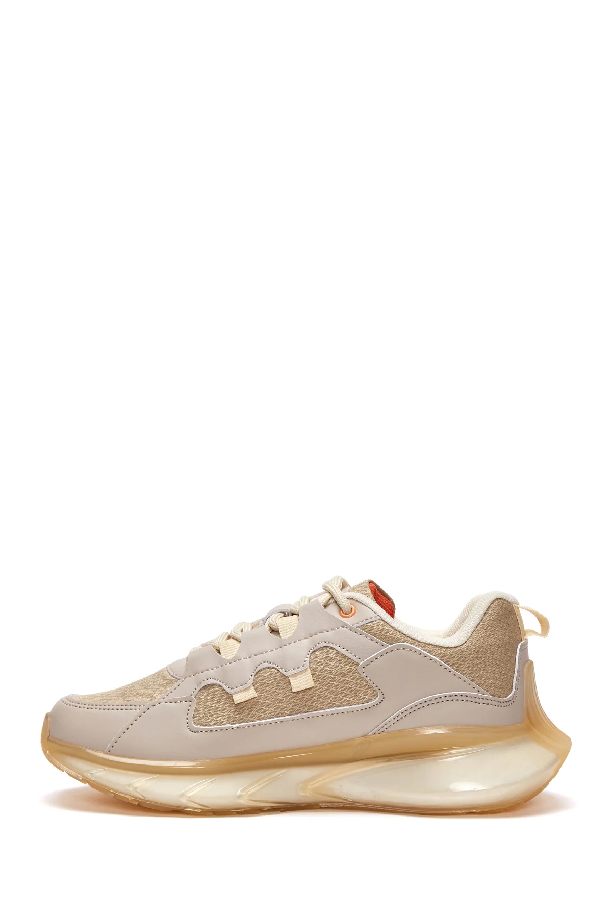 Kadın Bej Kalın Tabanlı Sneaker - Image 2