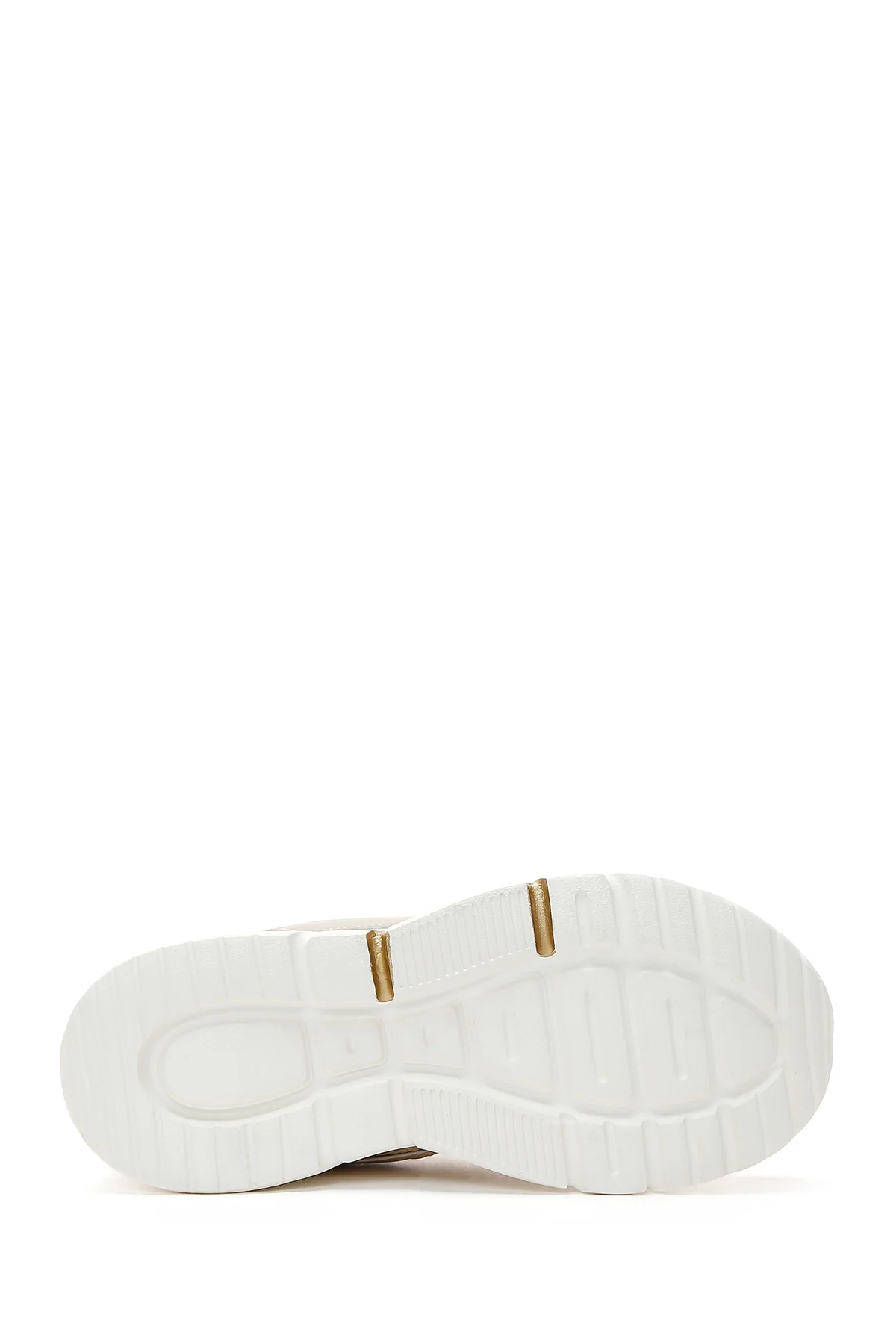 Kadın Bej Kalın Tabanlı Sneaker - Image 4