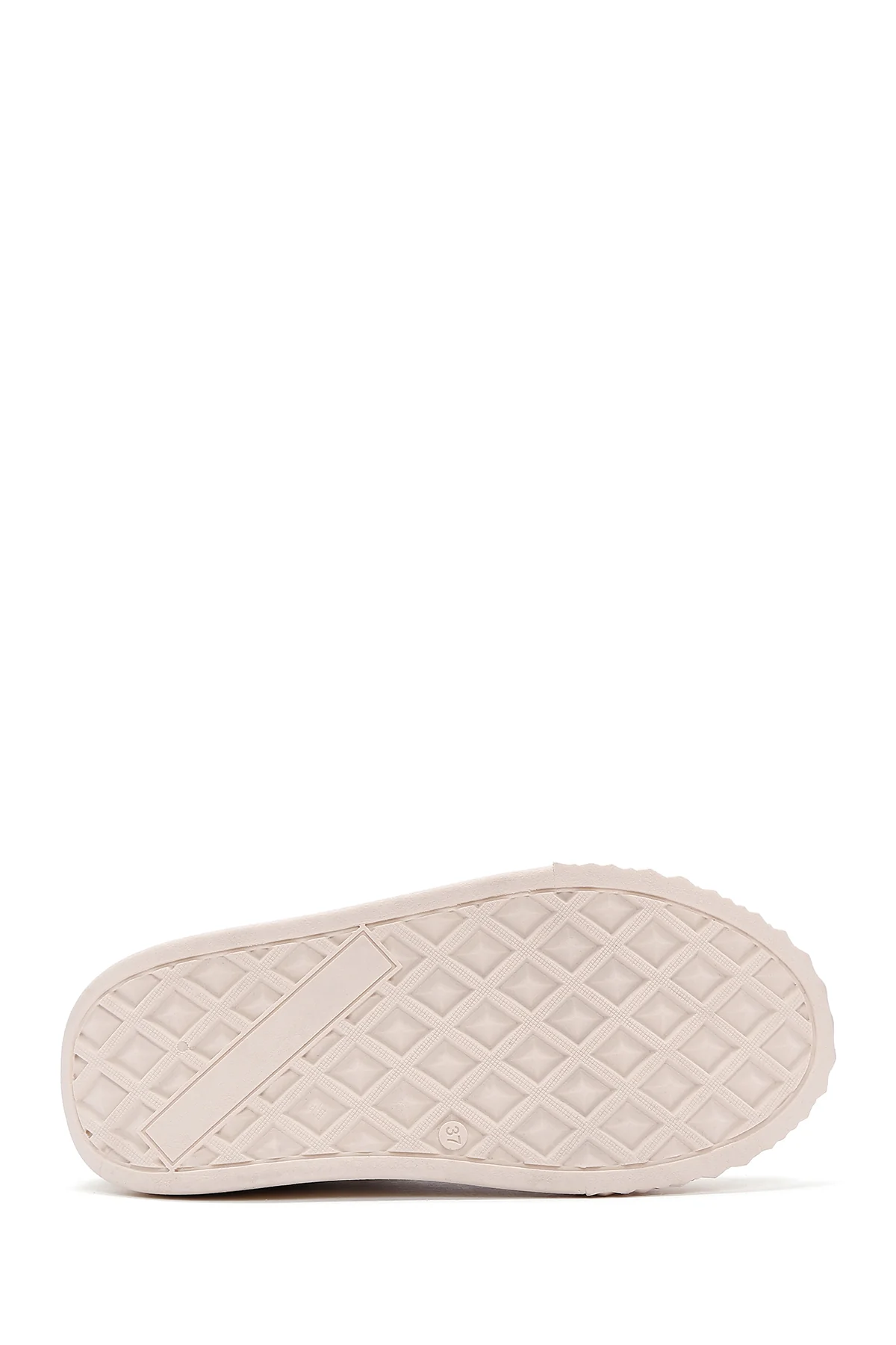 Kadın Bej Kalın Tabanlı Sneaker - Image 4