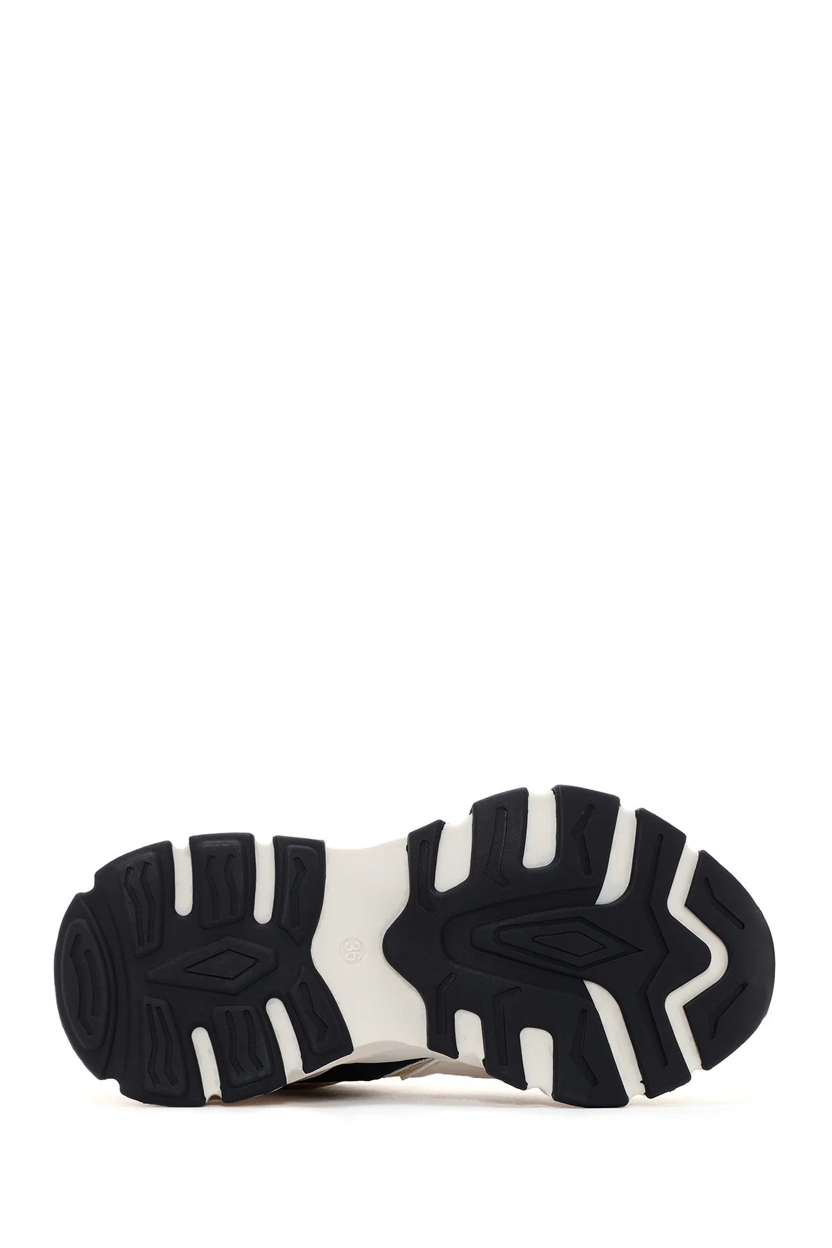 Kadın Bej Kalın Tabanlı Sneaker - Image 4