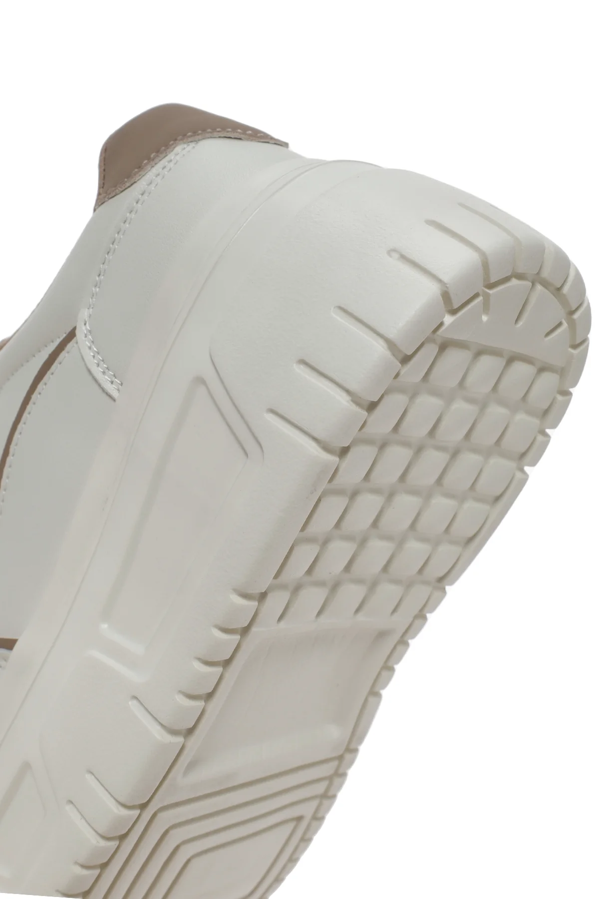 Kadın Bej Kalın Tabanlı Sneaker - Image 8