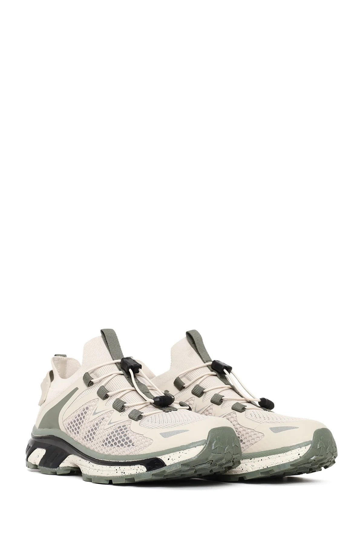 Kadın Bej Kalın Tabanlı Sneaker - Image 2