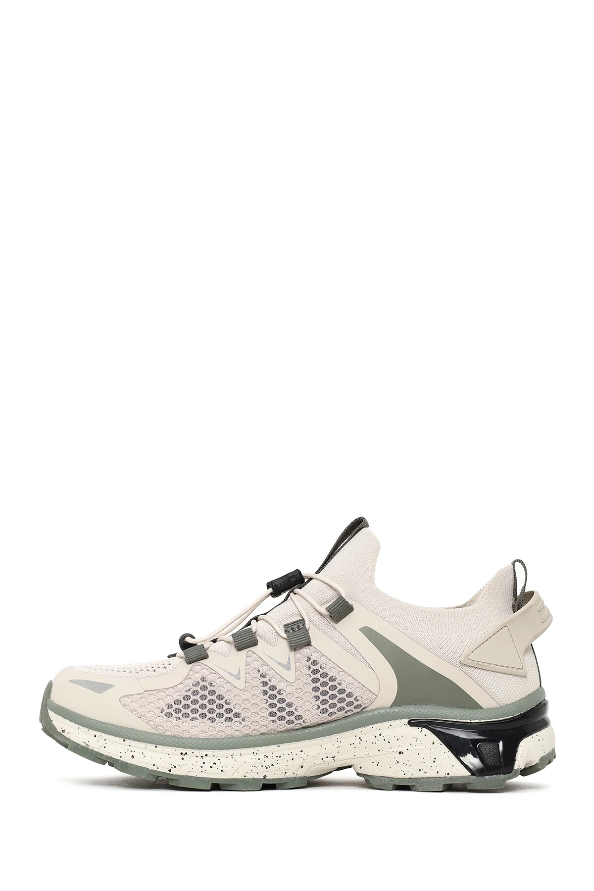 Kadın Bej Kalın Tabanlı Sneaker - Image 3