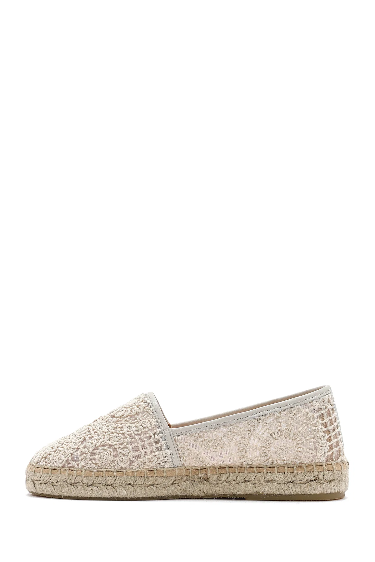 Kadın Bej Kumaş Espadril - Image 2