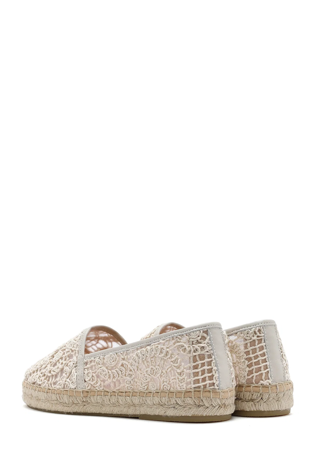 Kadın Bej Kumaş Espadril - Image 5