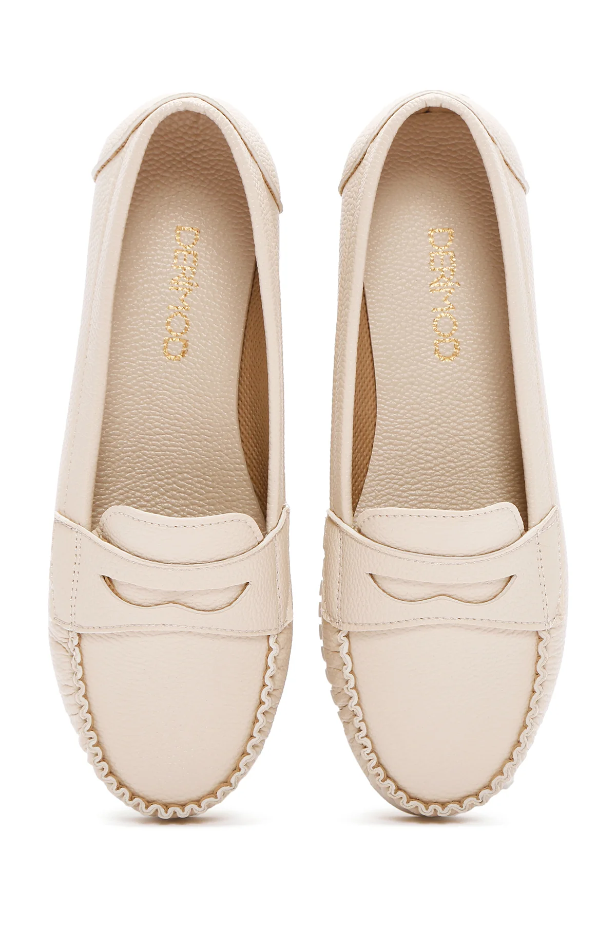 Kadın Bej Loafer - Image 7