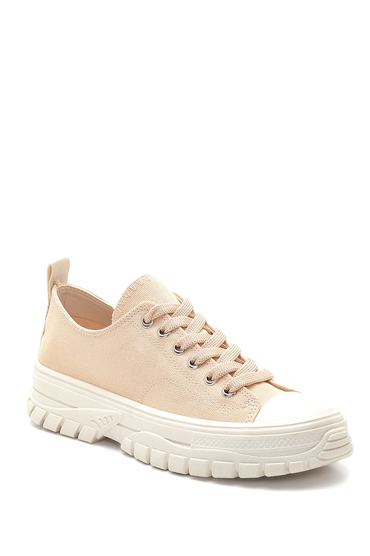 Kadın Bej Sneaker - Image 3