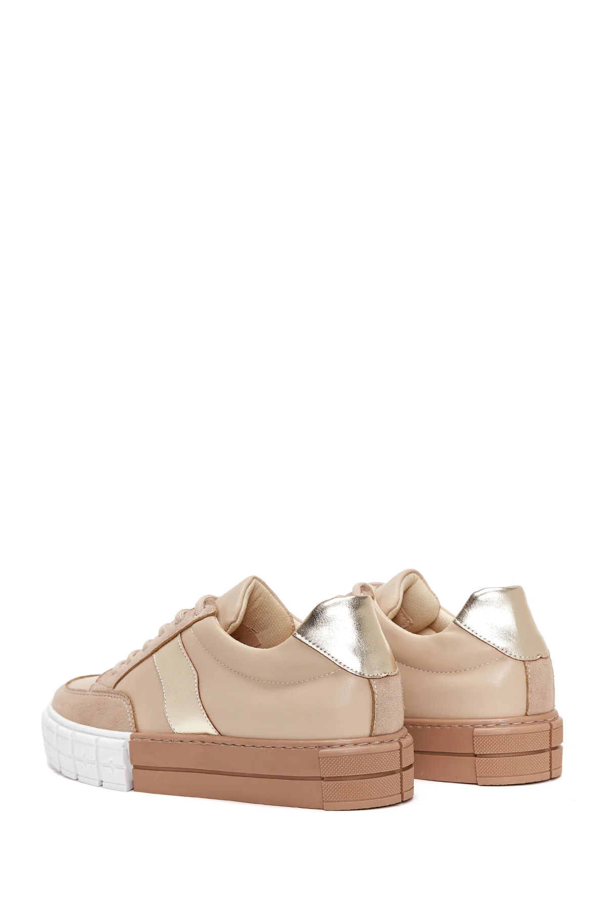 Kadın Bej Sneaker - Image 5