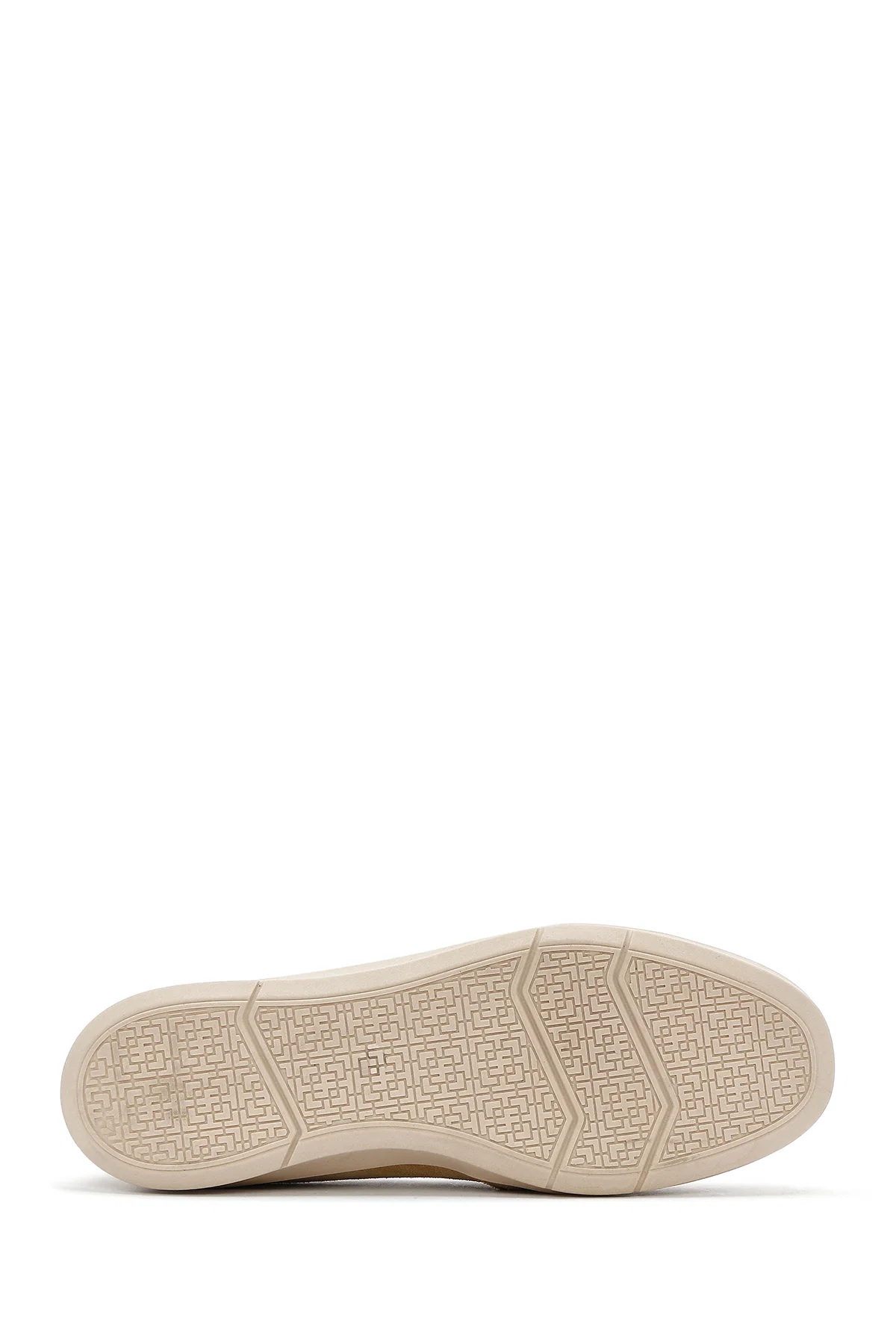 Kadın Bej Süet Deri Comfort Loafer - Image 4