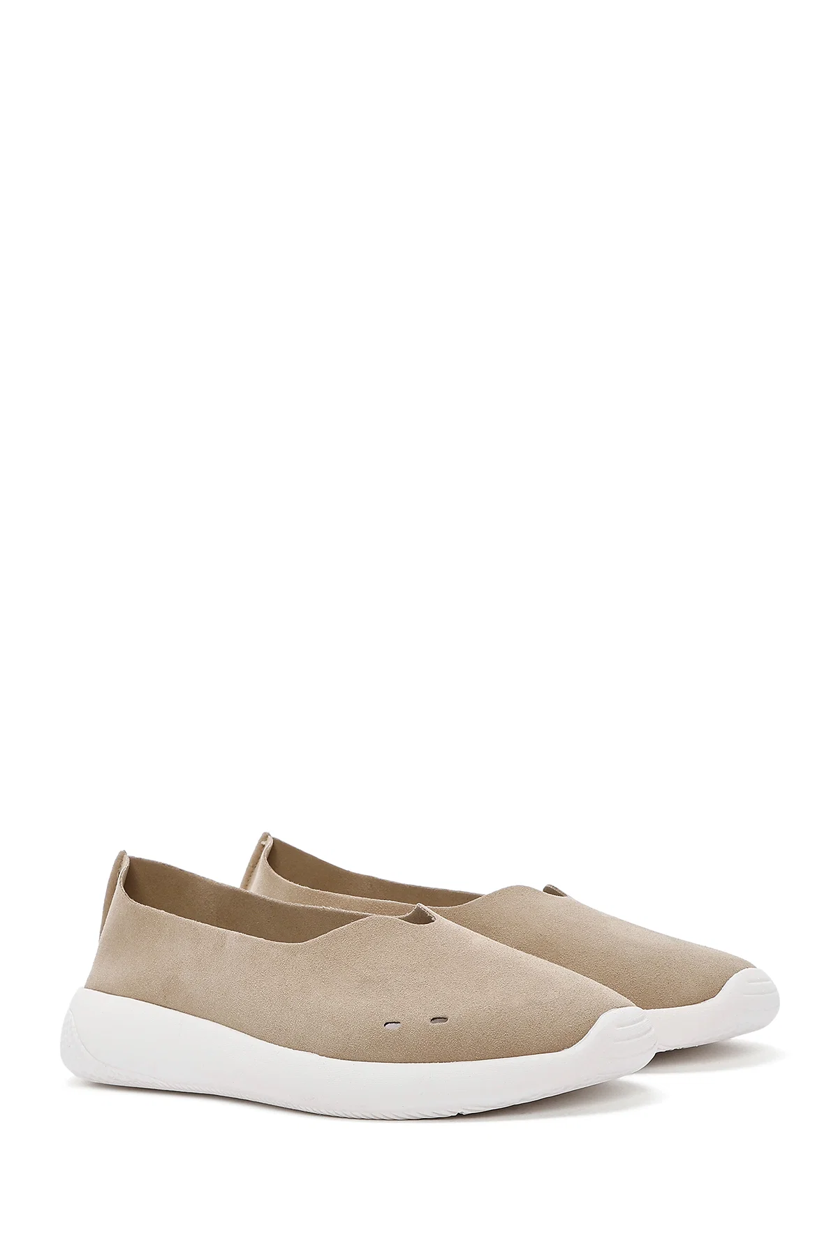 Kadın Bej Süet Espadril - Image 3