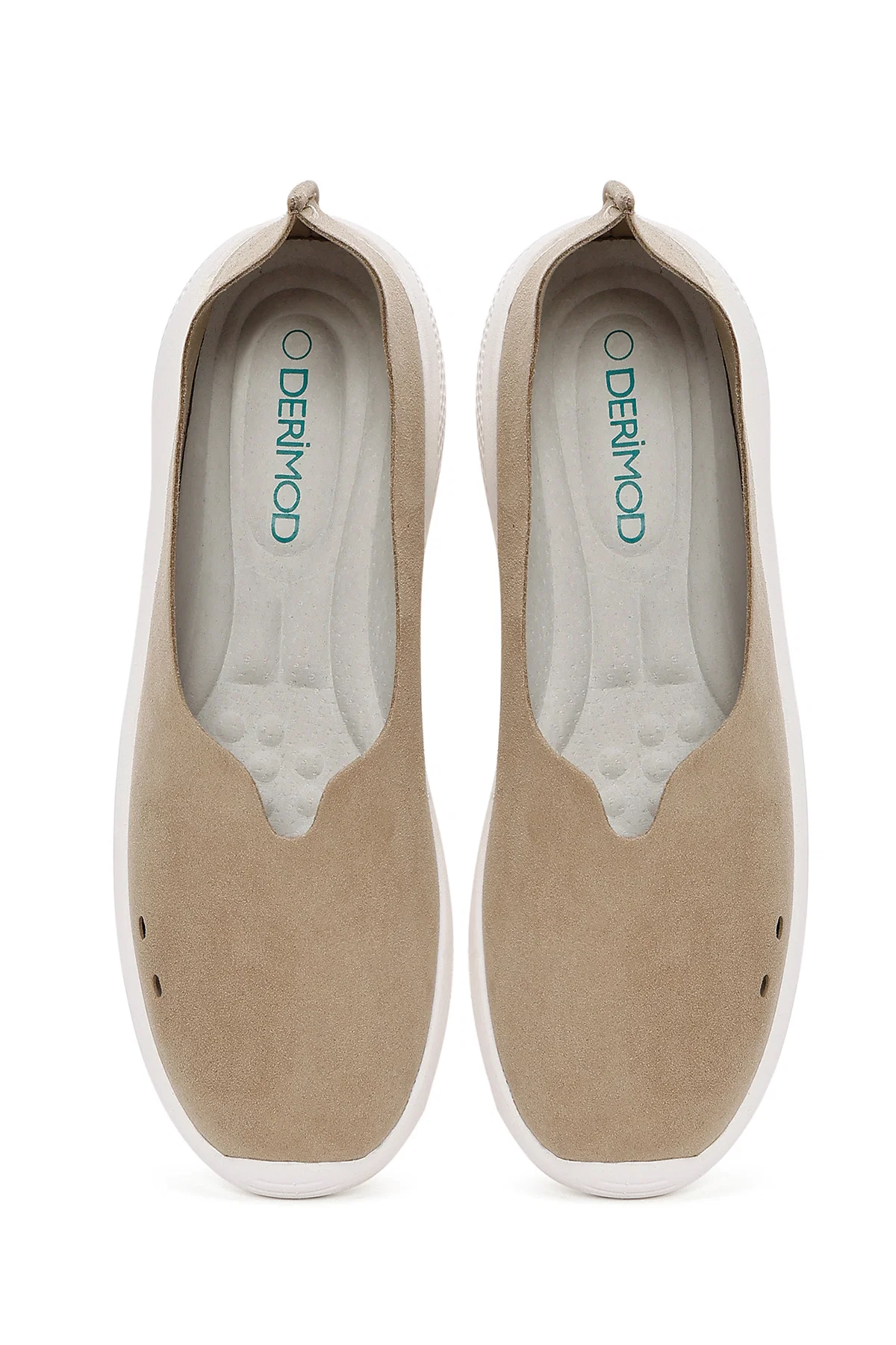 Kadın Bej Süet Espadril - Image 7