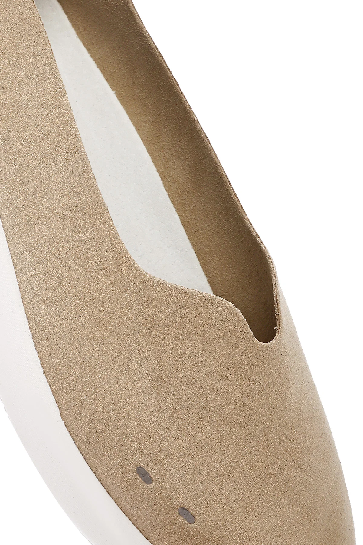 Kadın Bej Süet Espadril - Image 9