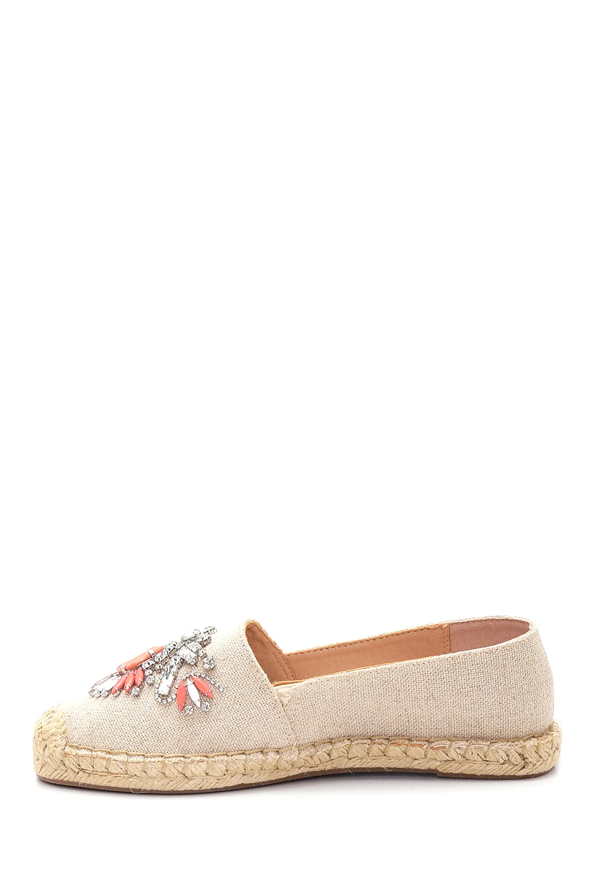 Kadın Bej Taşlı Espadril - Image 2