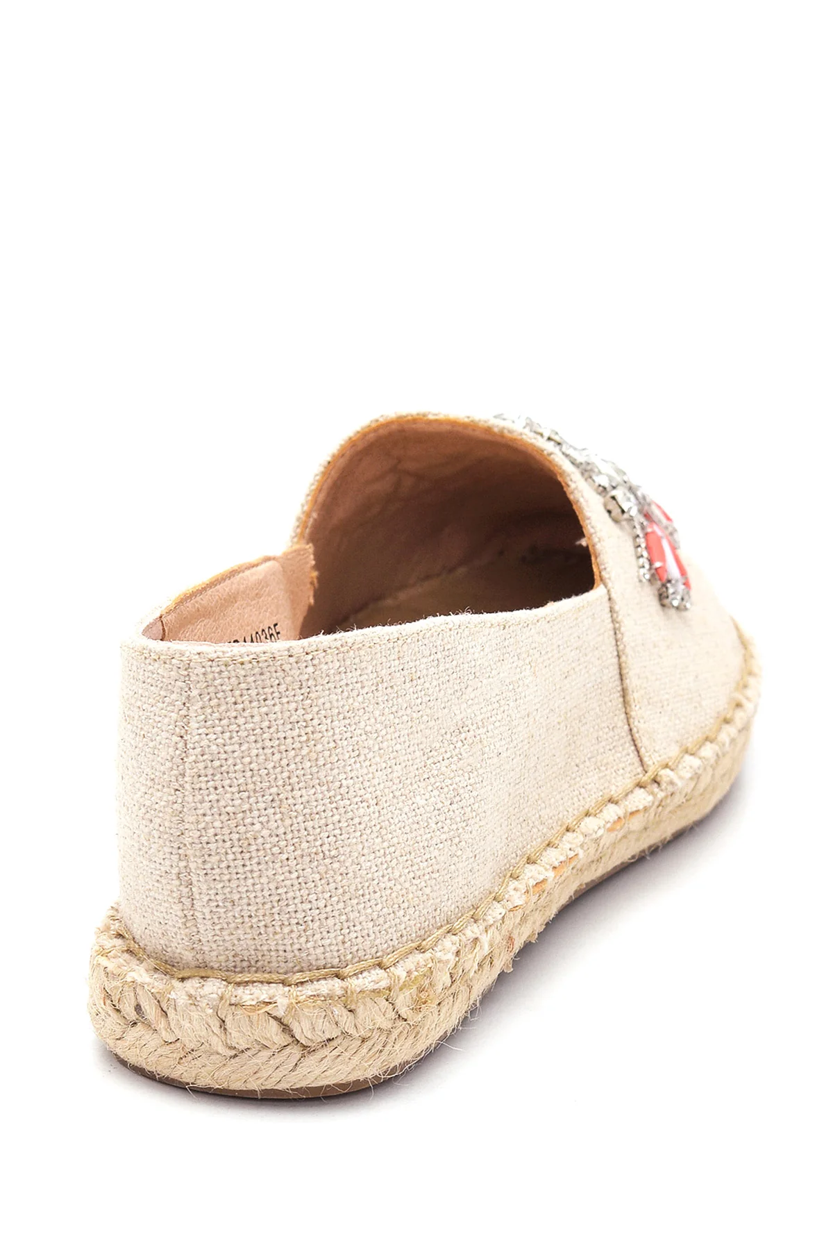 Kadın Bej Taşlı Espadril - Image 5