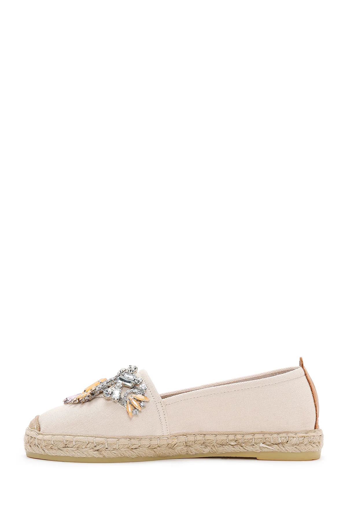 Kadın Bej Taşlı Espadril - Image 2