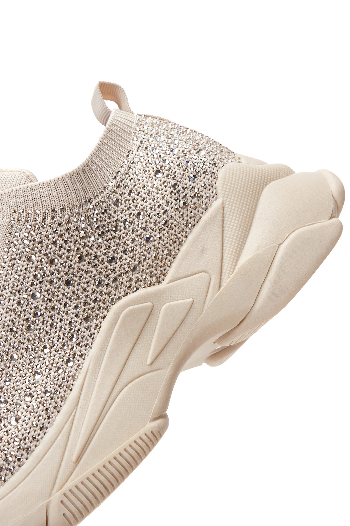 Kadın Bej Taşlı Kalın Tabanlı Sneaker - Image 7