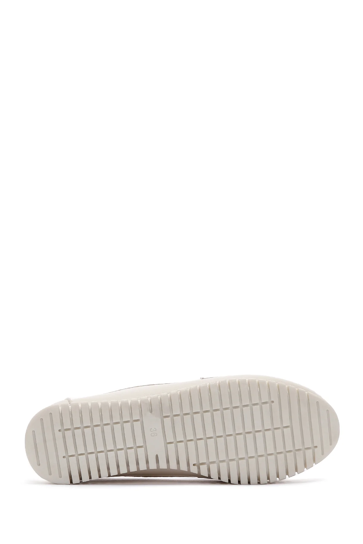 Kadın Bej Toka Detaylı Loafer - Image 4