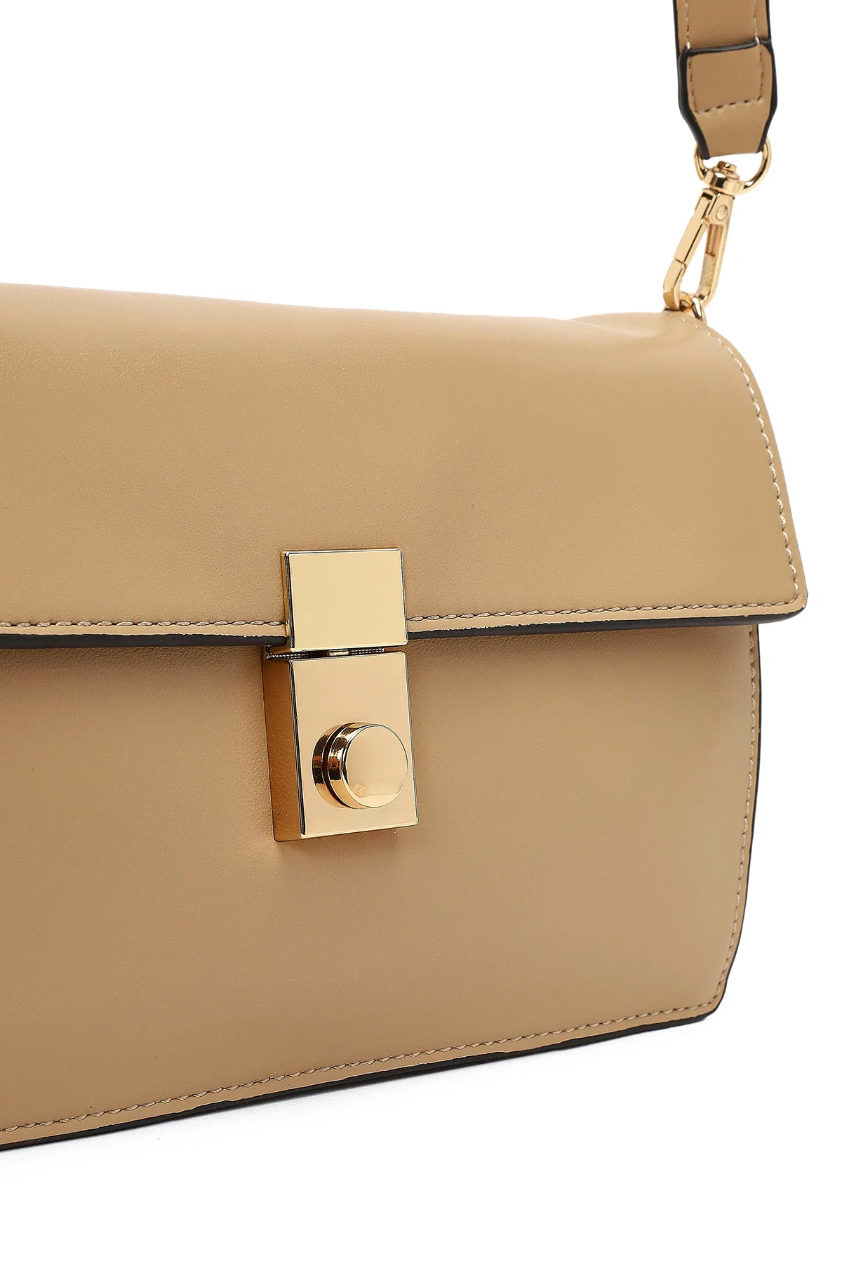 Kadın Bej Uzun Askılı Çapraz Çanta - Image 12