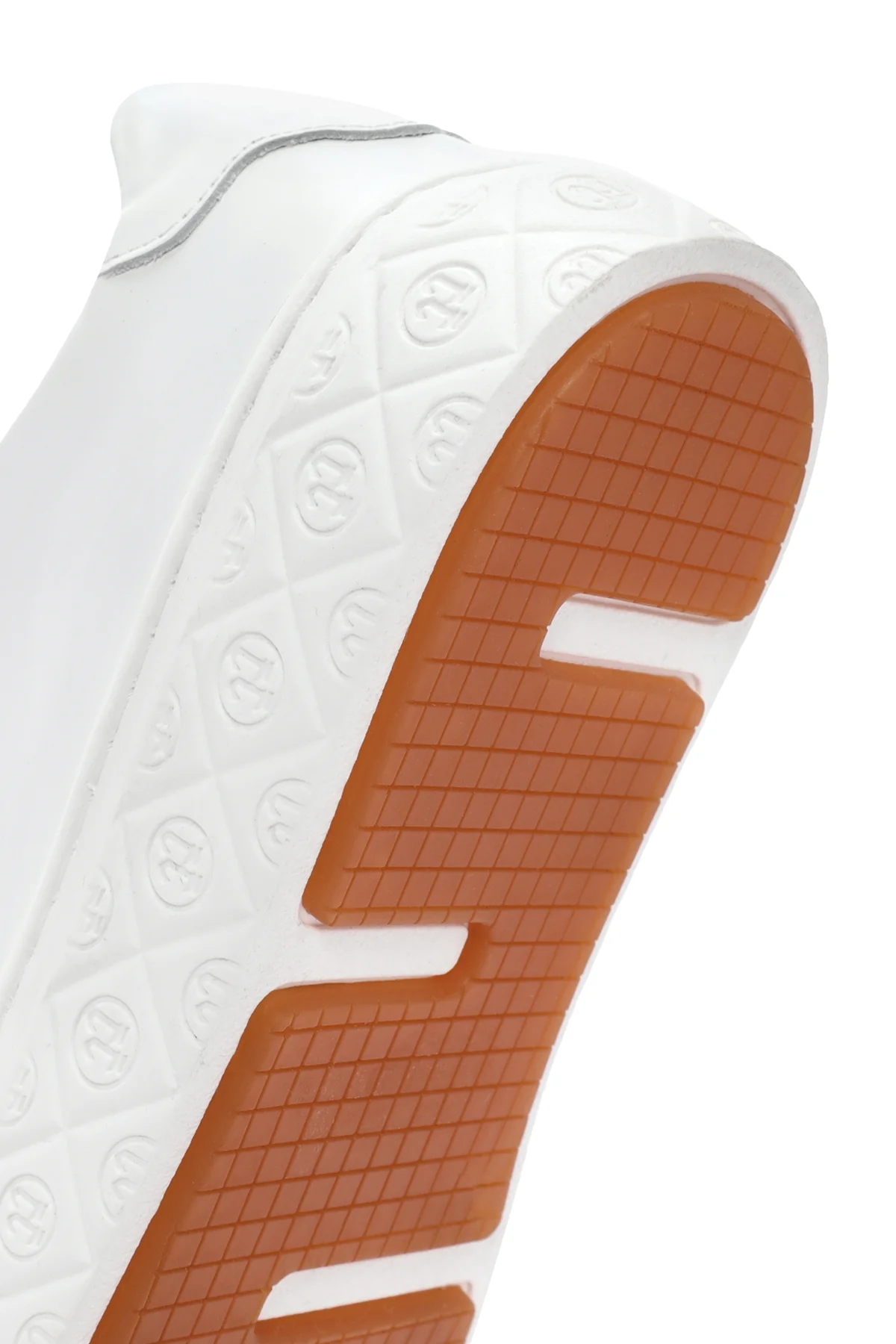 Kadın Beyaz Bağcıklı Deri Sneaker - Image 9