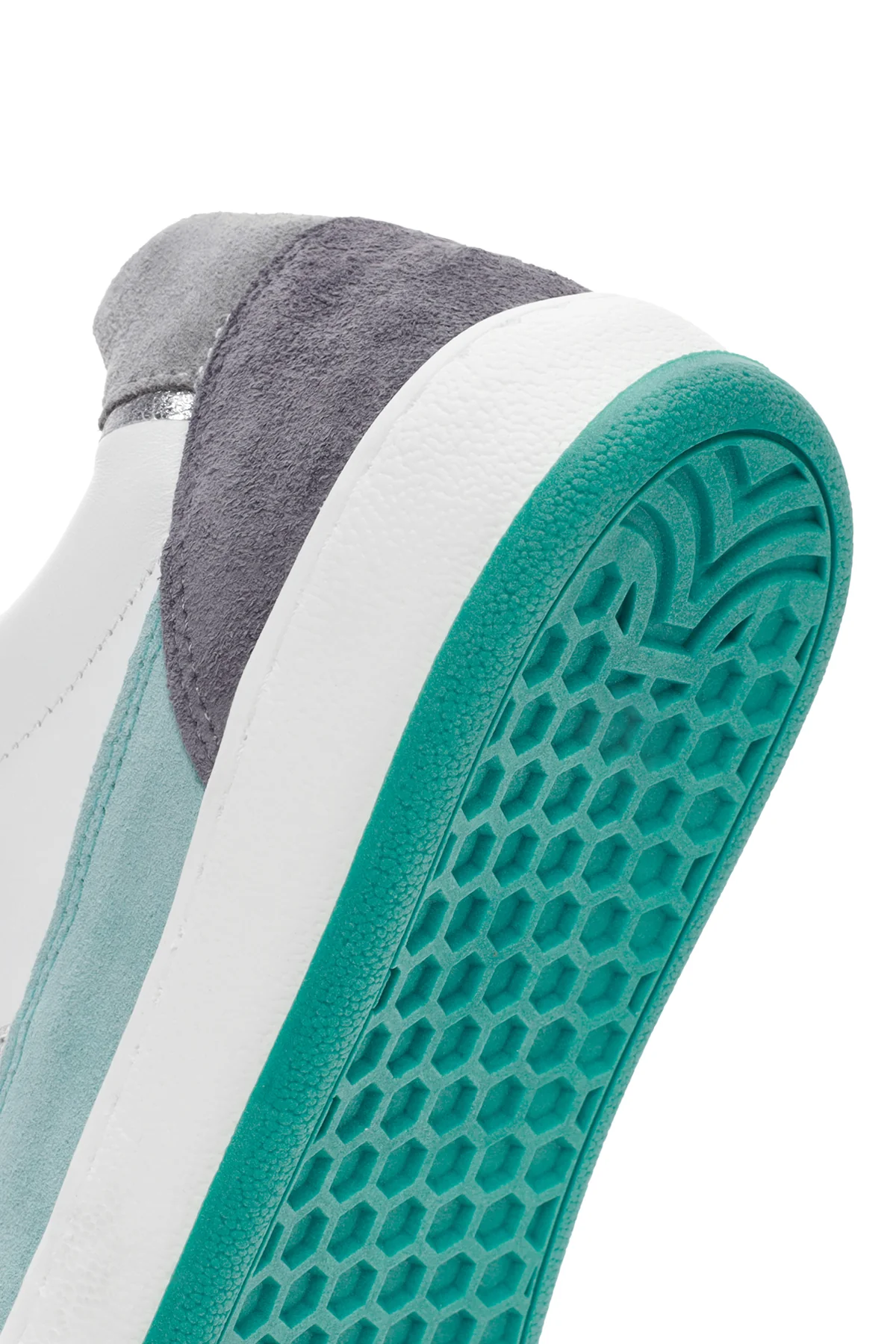 Kadın Beyaz Bağcıklı Deri Sneaker - Image 8