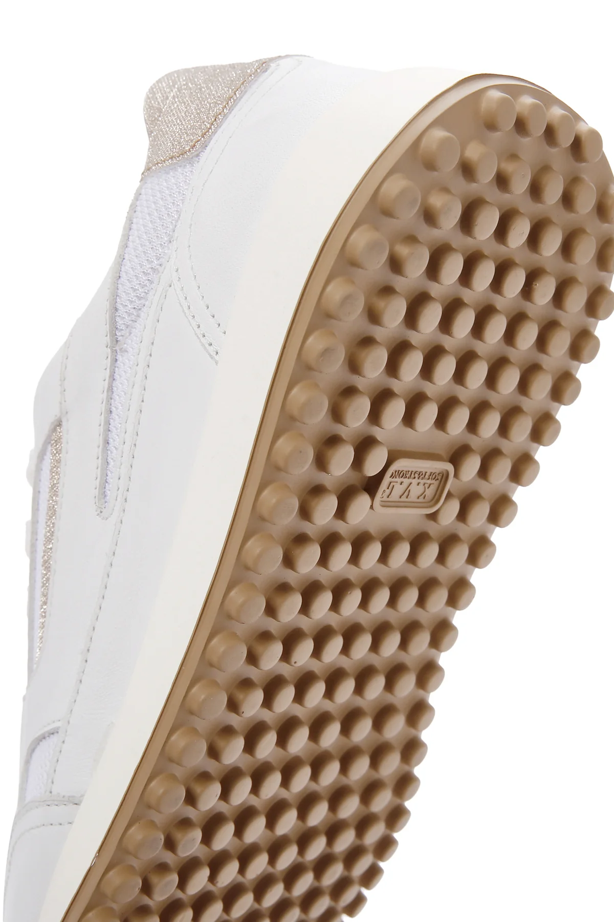 Kadın Beyaz Bağcıklı Deri Sneaker - Image 8