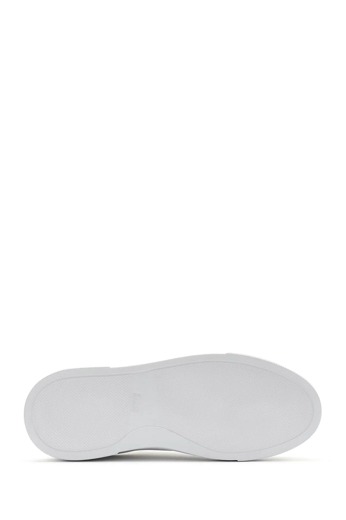 Kadın Beyaz Bağcıklı Deri Sneaker - Image 4