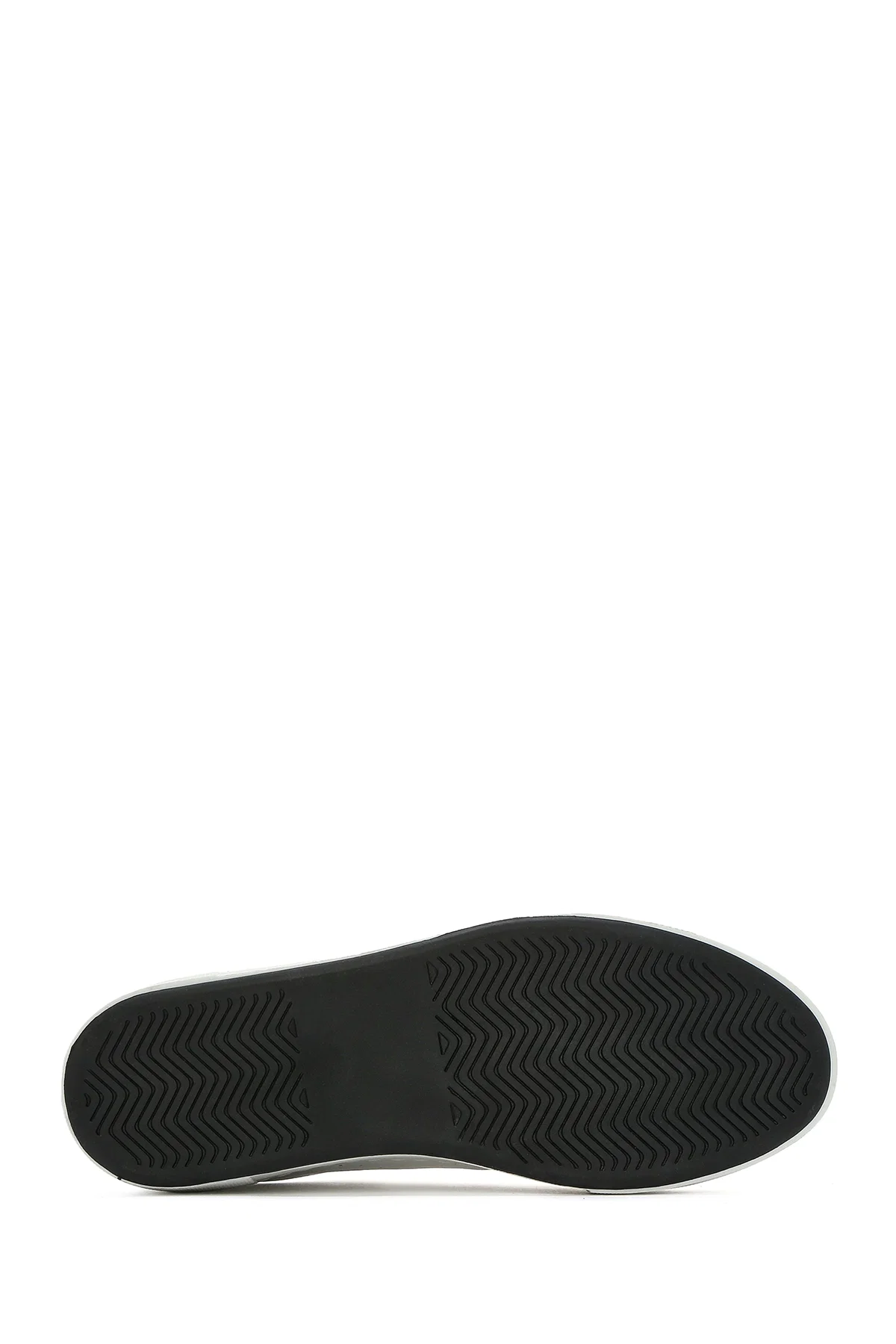 Kadın Beyaz Bağcıklı Deri Sneaker - Image 4