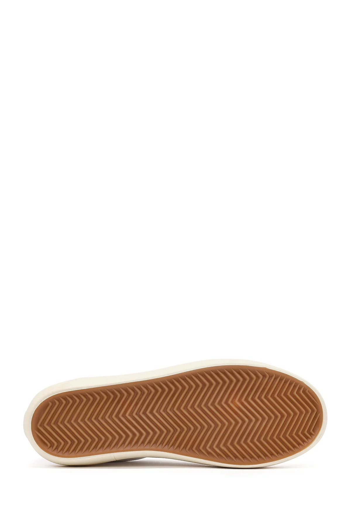 Kadın Beyaz Bağcıklı Deri Sneaker - Image 5