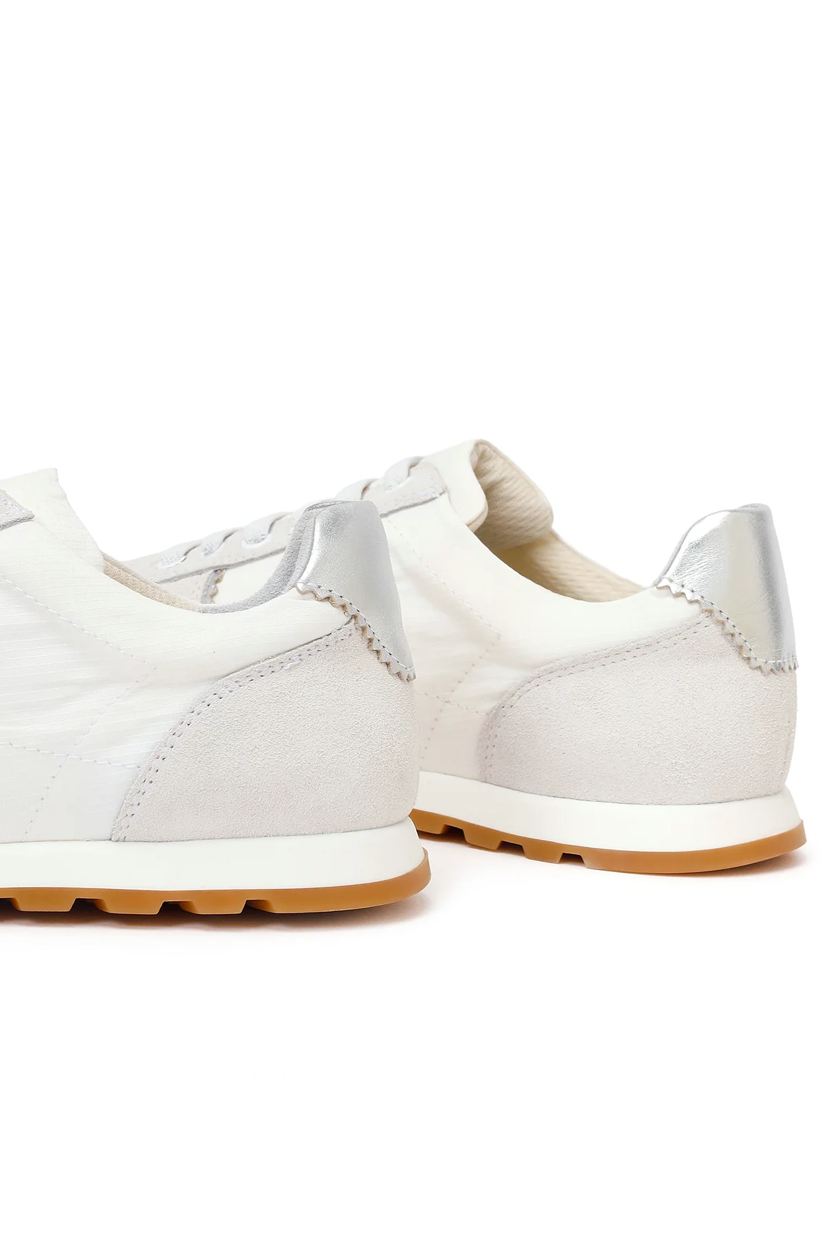Kadın Beyaz Bağcıklı Deri Sneaker - Image 10