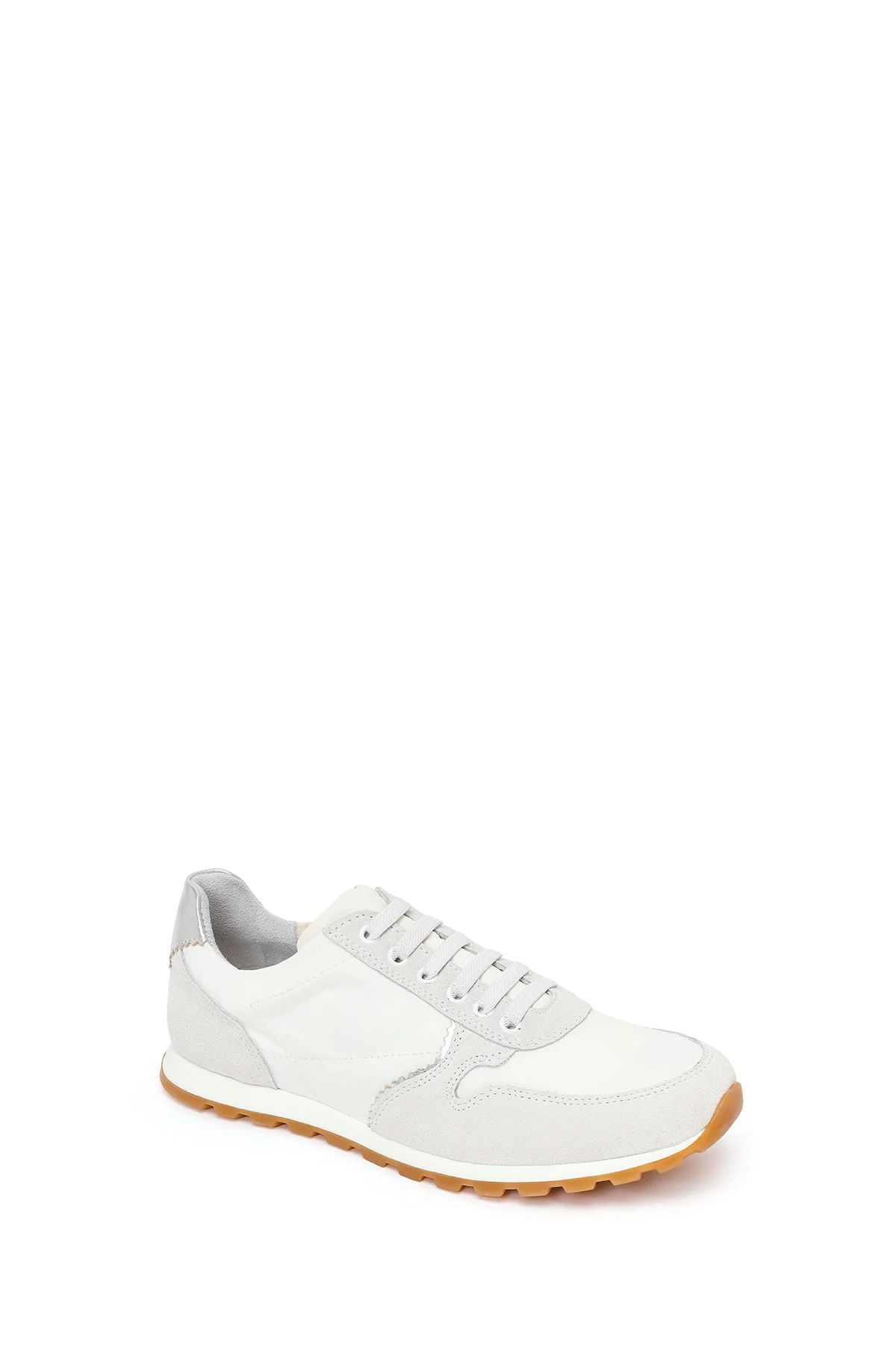 Kadın Beyaz Bağcıklı Deri Sneaker - Image 7