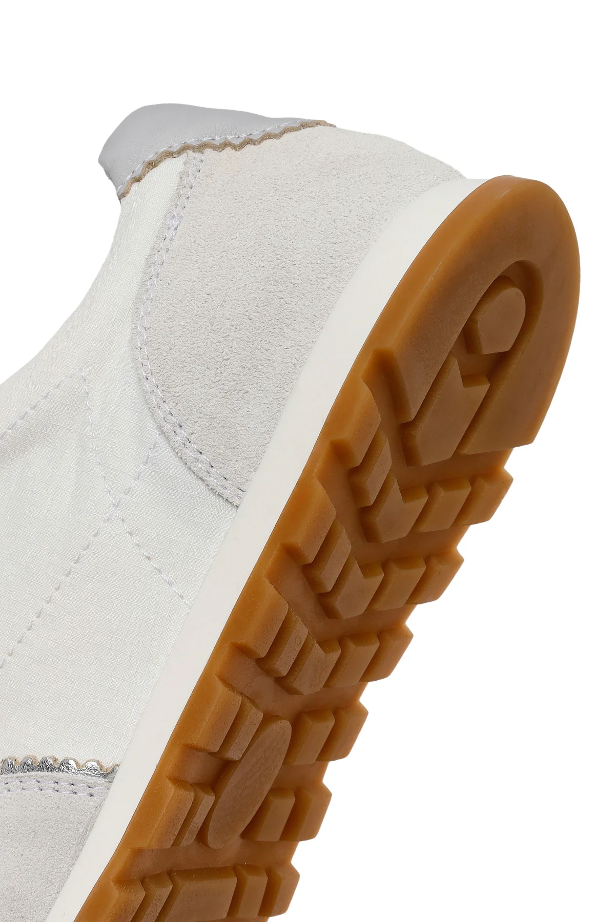 Kadın Beyaz Bağcıklı Deri Sneaker - Image 8