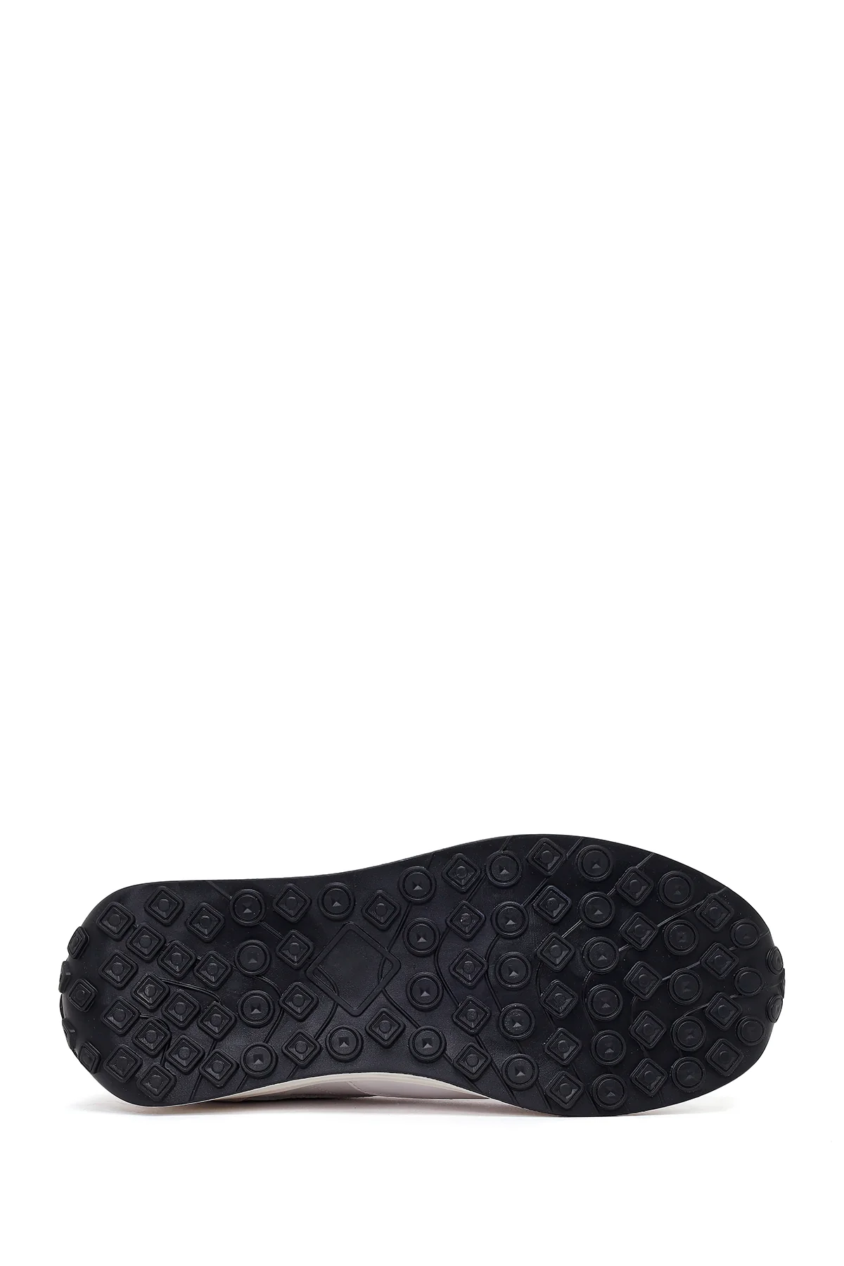 Kadın Beyaz Bağcıklı Deri Sneaker - Image 5