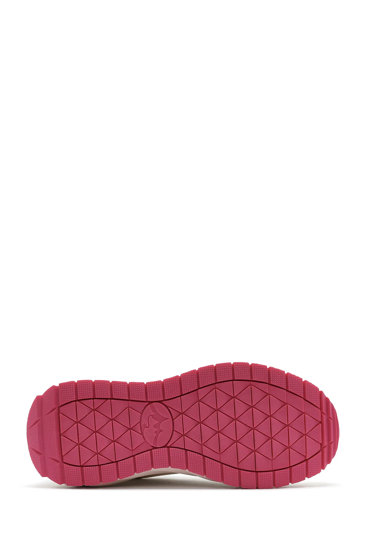 Kadın Beyaz Bağcıklı Kalın Tabanlı Kumaş Sneaker - Image 4