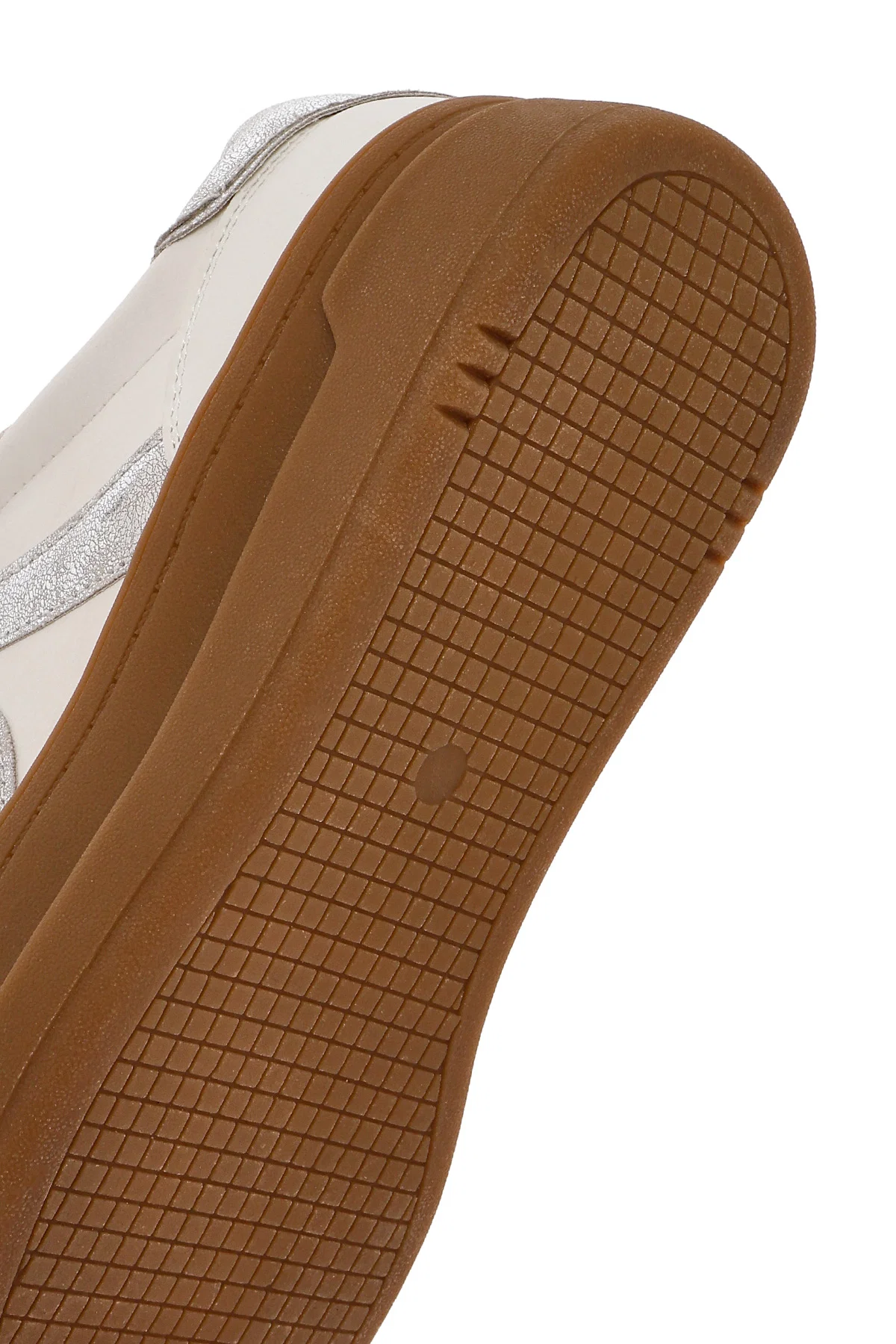 Kadın Beyaz Bağcıklı Kalın Tabanlı Sneaker - Image 8