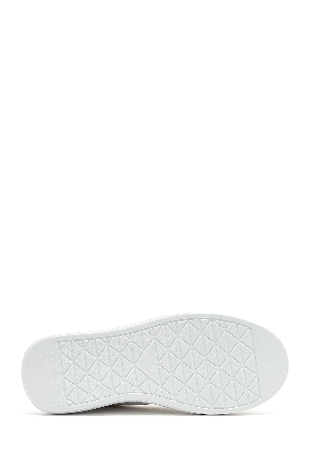Kadın Beyaz Bağcıklı Kalın Tabanlı Sneaker - Image 4
