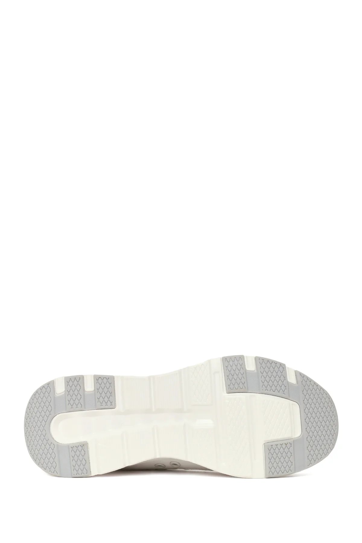 Kadın Beyaz Bağcıklı Kalın Tabanlı Sneaker - Image 5