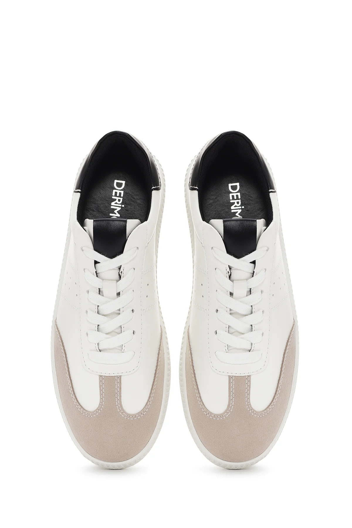 Kadın Beyaz Bağcıklı Sneaker - Image 7