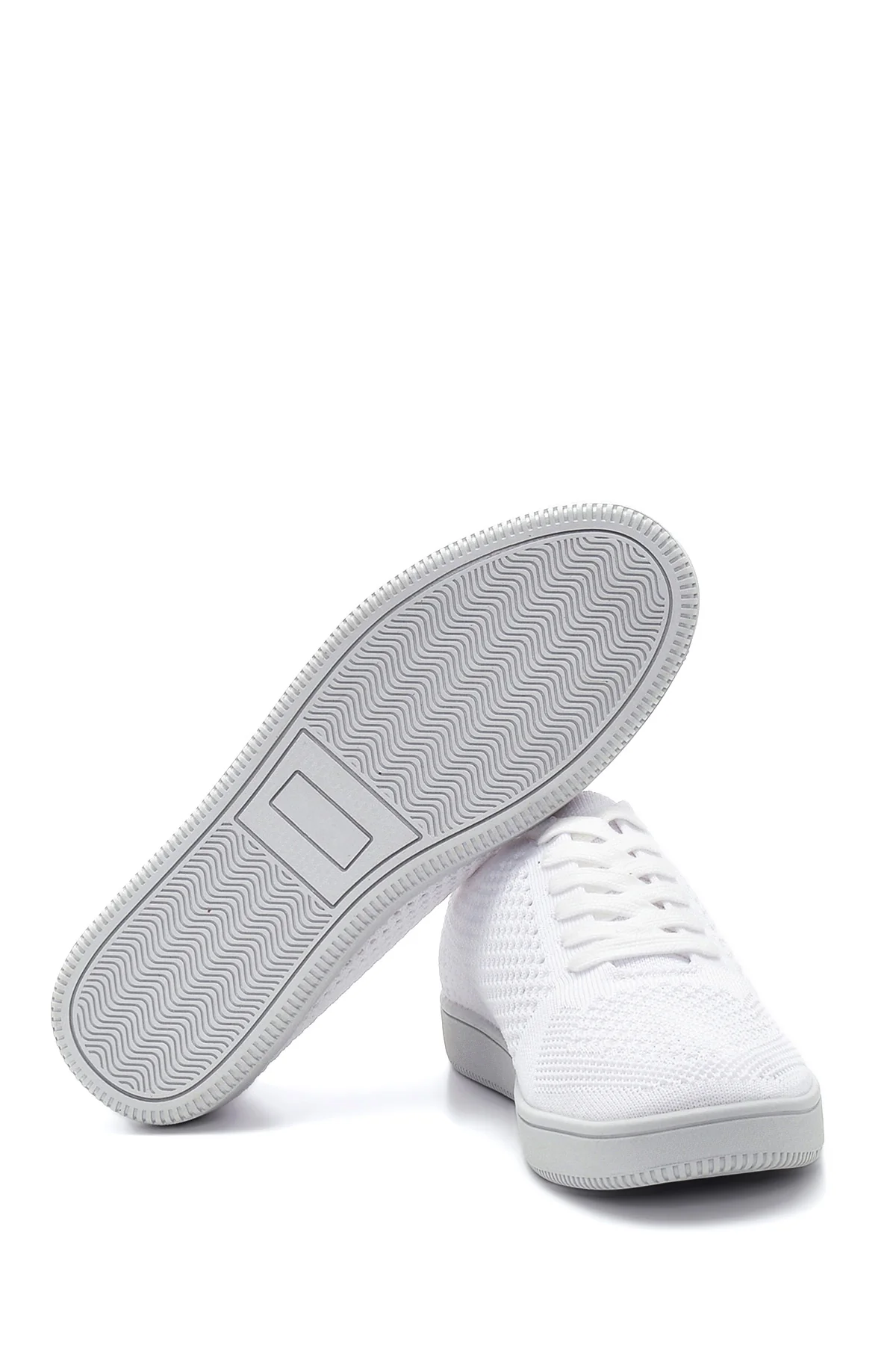 Kadın Beyaz Baskılı Sneaker - Image 4