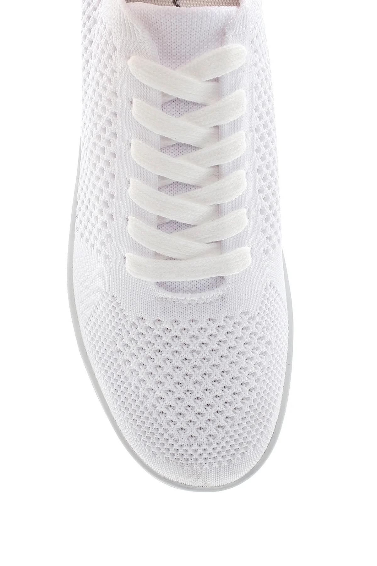 Kadın Beyaz Baskılı Sneaker - Image 6