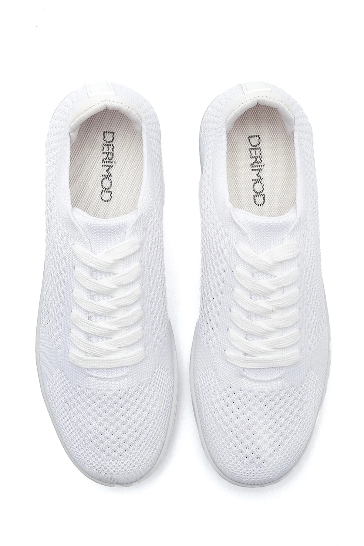 Kadın Beyaz Baskılı Sneaker - Image 7
