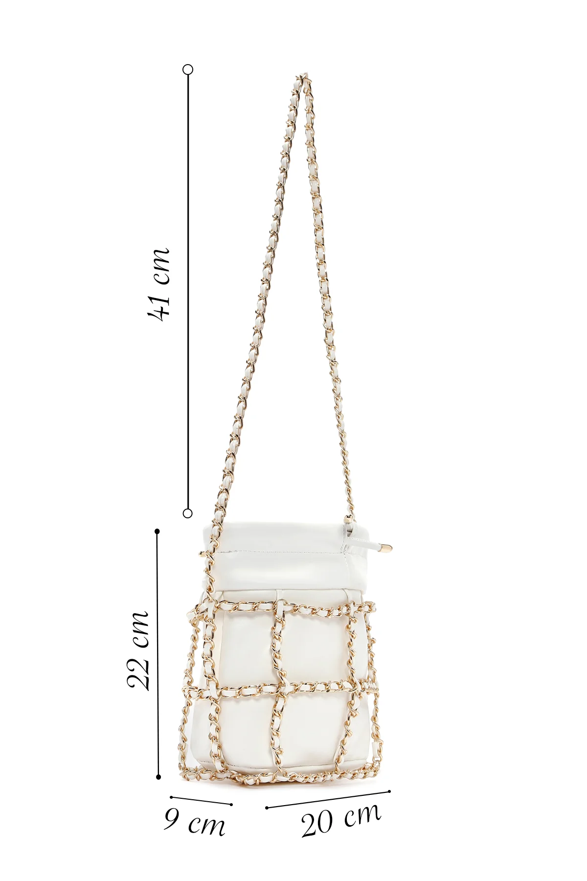 Kadın Beyaz Çapraz Çanta - Image 2