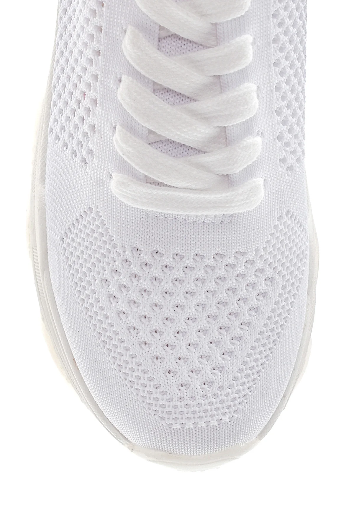 Kadın Beyaz Delikli Sneaker - Image 5